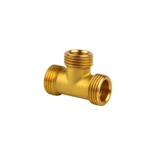 Té laiton MMM 1/4, raccords de plomberie laiton, té laiton 8x13 MMM e