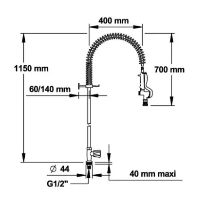 Robinetterie MAESTRO Pilier Monotrou Sur plage