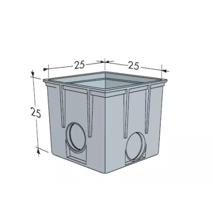 Regard PVC NICOLL 25x25x25