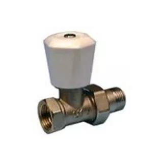 Robinetterie de radiateur droit simple réglage et tous les raccords c