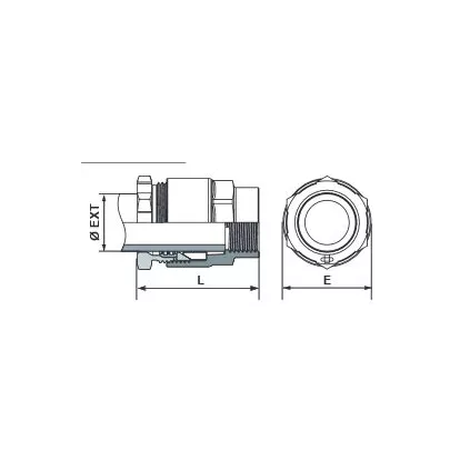 Raccord droit SR REXUO Femelle Série fer