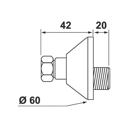 Jeux de Raccord excentré Mâle Femelle 10 mm 1/2''