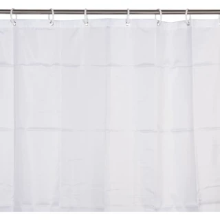Rideau de douche textile - Blanc ECO-BRICOLAGE - eco-bricolage