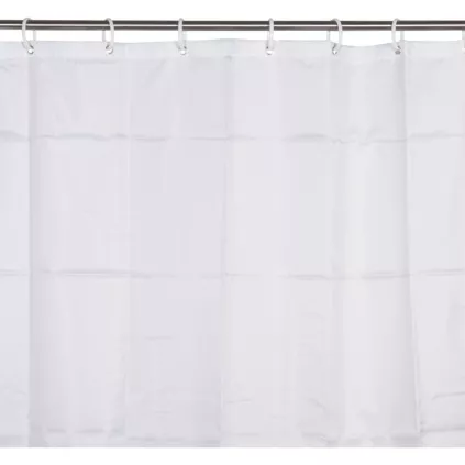 Rideau de douche textile - Blanc ECO-BRICOLAGE - eco-bricolage