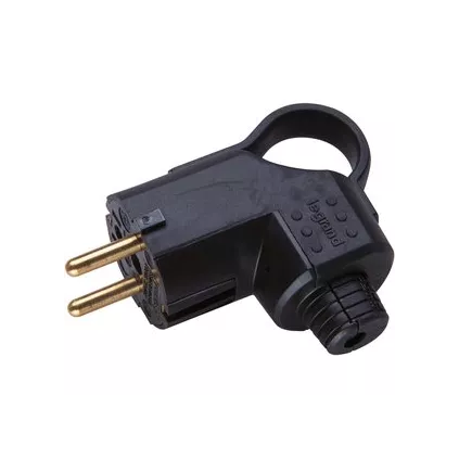 Fiche Electrique 2 P+ T Sortie latérale à Anneau LEGRAND -