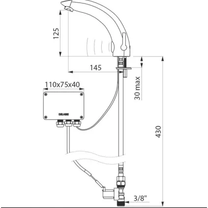 Mitigeur électronique Tempomatic Mix 2 494000