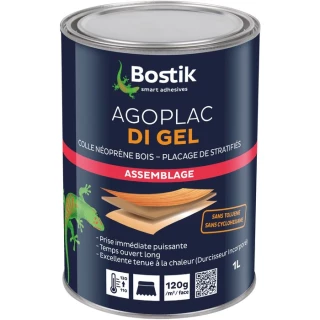 Colle néoprène AGOPLAC Spécial Bois GEL 1 L - eco-bricolage