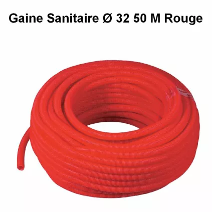 Gaine Isolante Rouge Ø 32 50 Mètres ECO-BRICOLAGE
