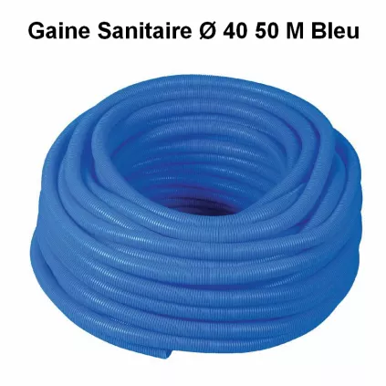 Gaine Isolante Bleu Ø 40 50 Mètres ECO-BRICOLAGE
