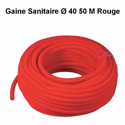 Gaine Isolante Rouge Ø 40 50 Mètres ECO-BRICOLAGE - eco-bricolage