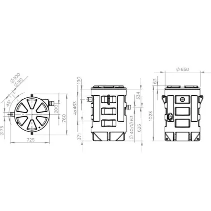 Station de Relevage SANIFOS 280 SANISUB ZPK 40 A