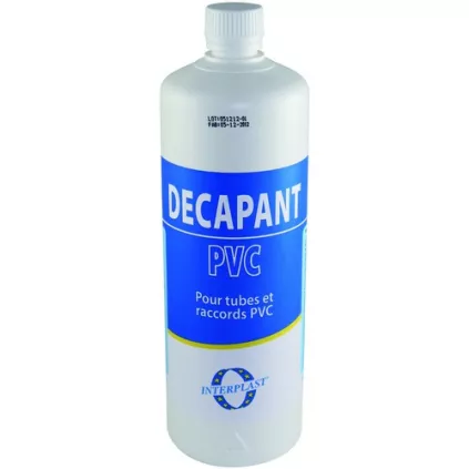 Décapant PVC 1000 ML ECO-BRICOLAGE pour tube et raccords pvc