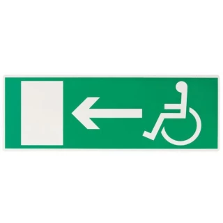 Panneaux d'évacuation - Secours - Sortie Handicapé Gauche