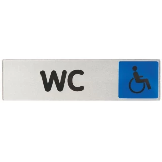Obligation / information - bleu WC Handicapé ECO-BRICOLAGE