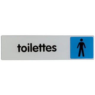Obligation / information - bleu Toilette Homme ECO-BRICOLAGE