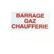 Etiquette Barrage Gaz Chaufferie ECOBRICO