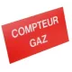 Etiquette Compteur gaz ECO-BRICOLAGE.COM