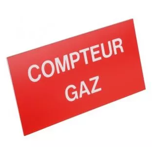 Etiquette Compteur gaz ECO-BRICOLAGE.COM