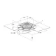 Siphon DOCIA XS Sol Faible Hauteur à carrelé Sans Grille -NICOLL