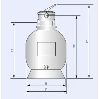 Filtre à Sable Soufflés Débit 14 M3/H Top INTERPLAST
