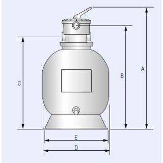 Filtre à Sable Soufflés Débit 14 M3/H Top INTERPLAST