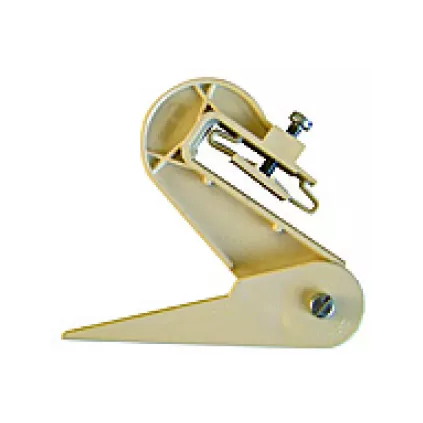 Crochet orientable PVC de gouttière Sable pour Tole Ondulée