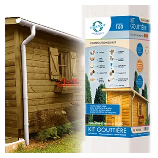 Kit gouttière Abris de Jardin Sable D16 ECO-BRICOLAGE