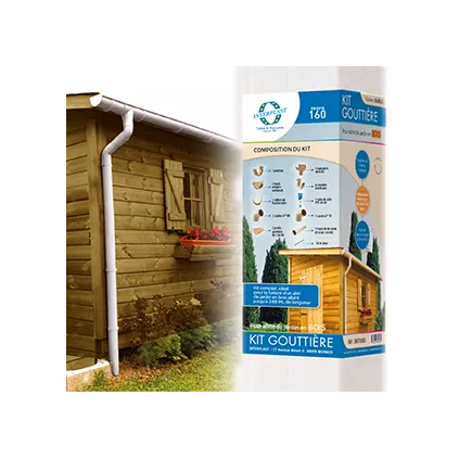 Kit gouttière Abris de Jardin Sable D16 ECO-BRICOLAGE