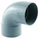 Coude descente PVC D80 87° FF Gris ECOBRICO
