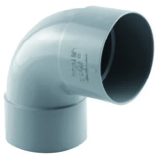 Coude descente PVC D80 87° FF Gris ECOBRICO