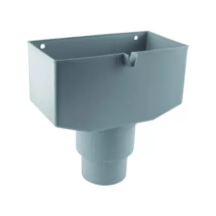 Collecteur Pluvial PVC Gris 80/100 mm pour gouttière