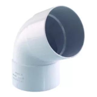 Coude pvc 45° descente gris MF -ECO-BRICOLAGE