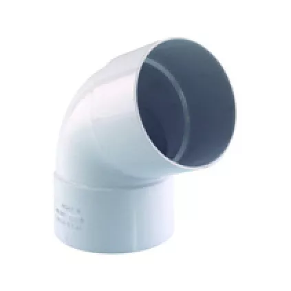 Coude pvc 45° descente gris MF -ECO-BRICOLAGE