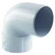 Coude descente PVC D80 87° MF Gris cleir