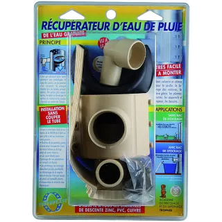 Récupérateur Eau Pluie Sable D75 à 100 mm INTERPLAST