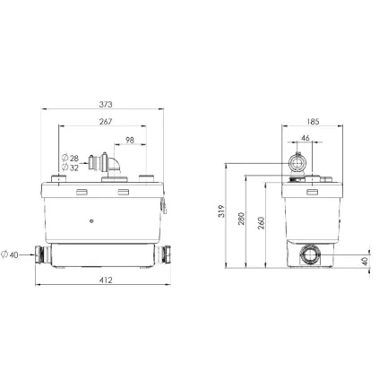 Pompe de Relevage SANISPEED + Silence