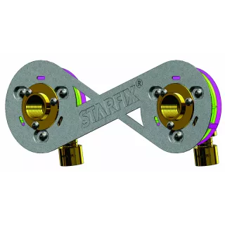 STARFIX- Kit Fixation Robinetterie Douche Glissement D12 ECO-BRICOLAG