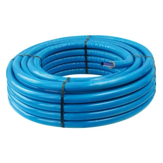 Tube PER D12 Isolé BLEU 6mm 100ML SOMATHERM