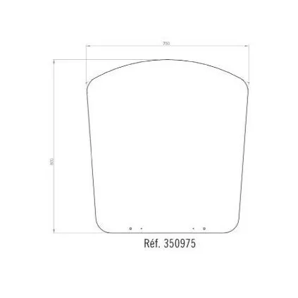 Plaque de Protection Plancher 75x80 Noir