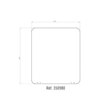 Plaque de Protection Plancher 98x85 Noir