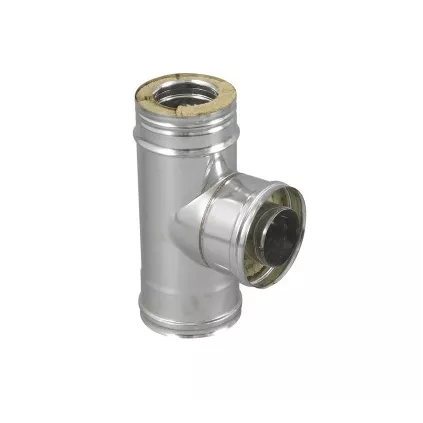 TE A 87° ISOLE INOX/INOX 100-150 + BRIDE TEN