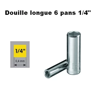 Douille longue 1/4 Diamètre 4mm