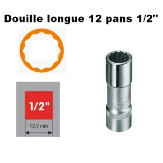 Douille longue Profil UD 1/2 Diamètre 13mm