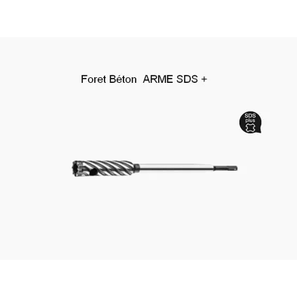 Foret pour Béton armée en Fer Ø 18 SDS + ECO-BRICOLAGE - eco-bricolage