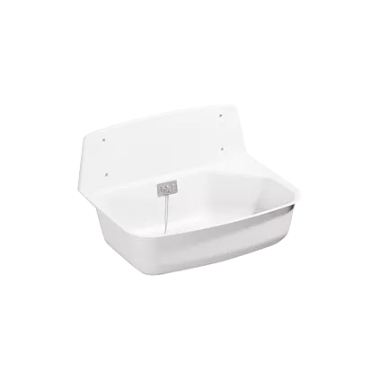 Bac de lavage en résine couleur Blanc ECO-bricolage.com