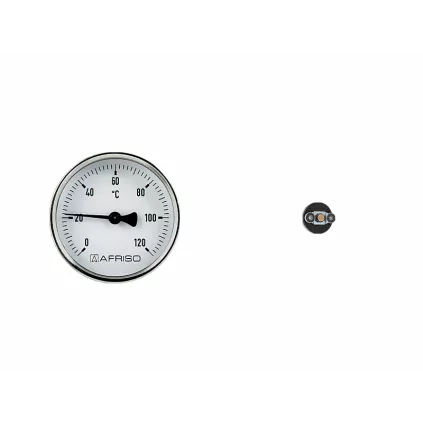THermomètre 0-120 °C Ø 63 à Aiment de fixation AFRISO