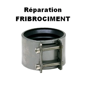 Collier Inox Réparation Tuyau Fribociment ECO-BRICOLAGE