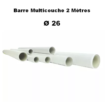 Barre de Multicouche 26 Longueur 2 Mètres ECO-BRICOLAGE -