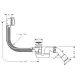 Vidange Baignoire FLEXAPLUS Sans kit finition HANSGROHE 58140180