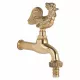 Robinet d'arrosage Laiton Poli COQ 1/2 ECO-BRICOLAGE - eco-bricolage